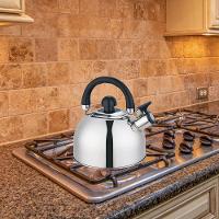 Chaleira Inox Apito 2 Lt Luxo Gás Indução Alta Qualidade - 5