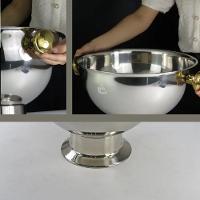 Champanheira Grande Inox Premium Alça Dourada 12 Lts - 2