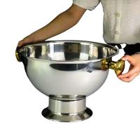 Champanheira Grande Inox Premium Alça Dourada 12 Lts - 5