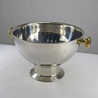 Champanheira Grande Inox Premium Alça Dourada 12 Lts - 7