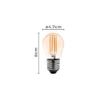 Lâmpada Led Nordecor Filamento Bolinha G45 4w E27 Bivolt 2400k Branco Quente 1043 - 2
