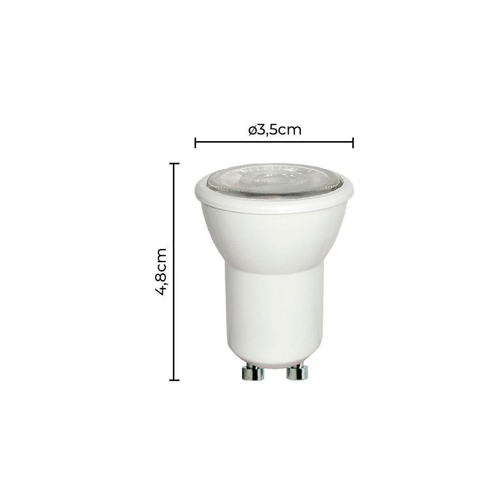 Lâmpada Led Nordecor Sof Mini Dicróica Mr11 3,5w Gu10 Alto Irc 95 Bivolt 3000k Luz Amarela 1117 - 2