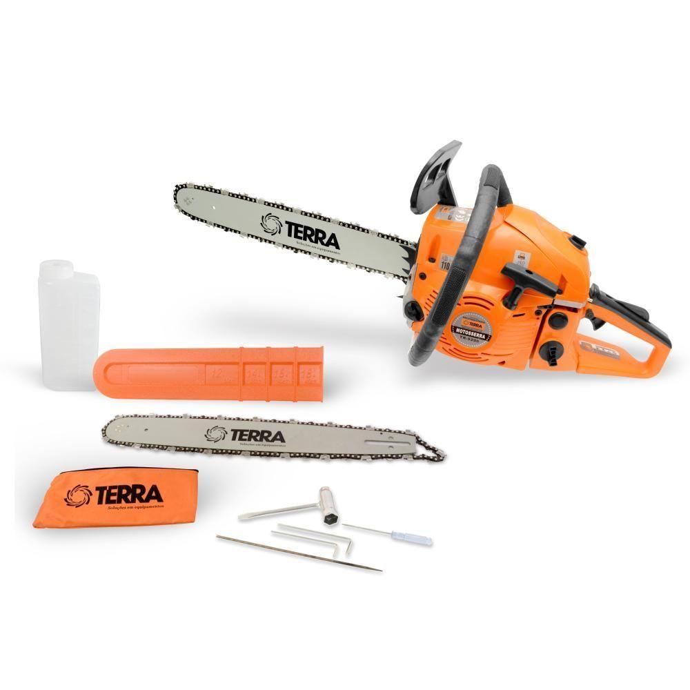 Motosserra Terra Mt520 Com Sabres 18?e 20? + óleo Toyama 2t - 6