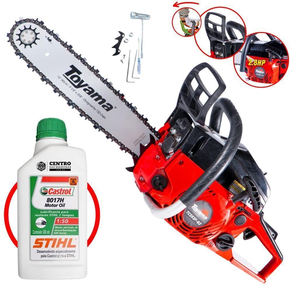 Motorsserra Motosserra Toyama Tcs53fg2 49cc + óleo Stihl 2t - 2