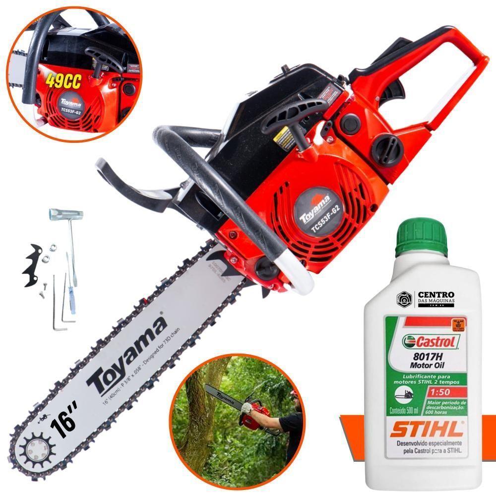 Motosserra Tcs53fg2 à Gasolina 49cc 13500rpm + óleo Stihl 2t - 2