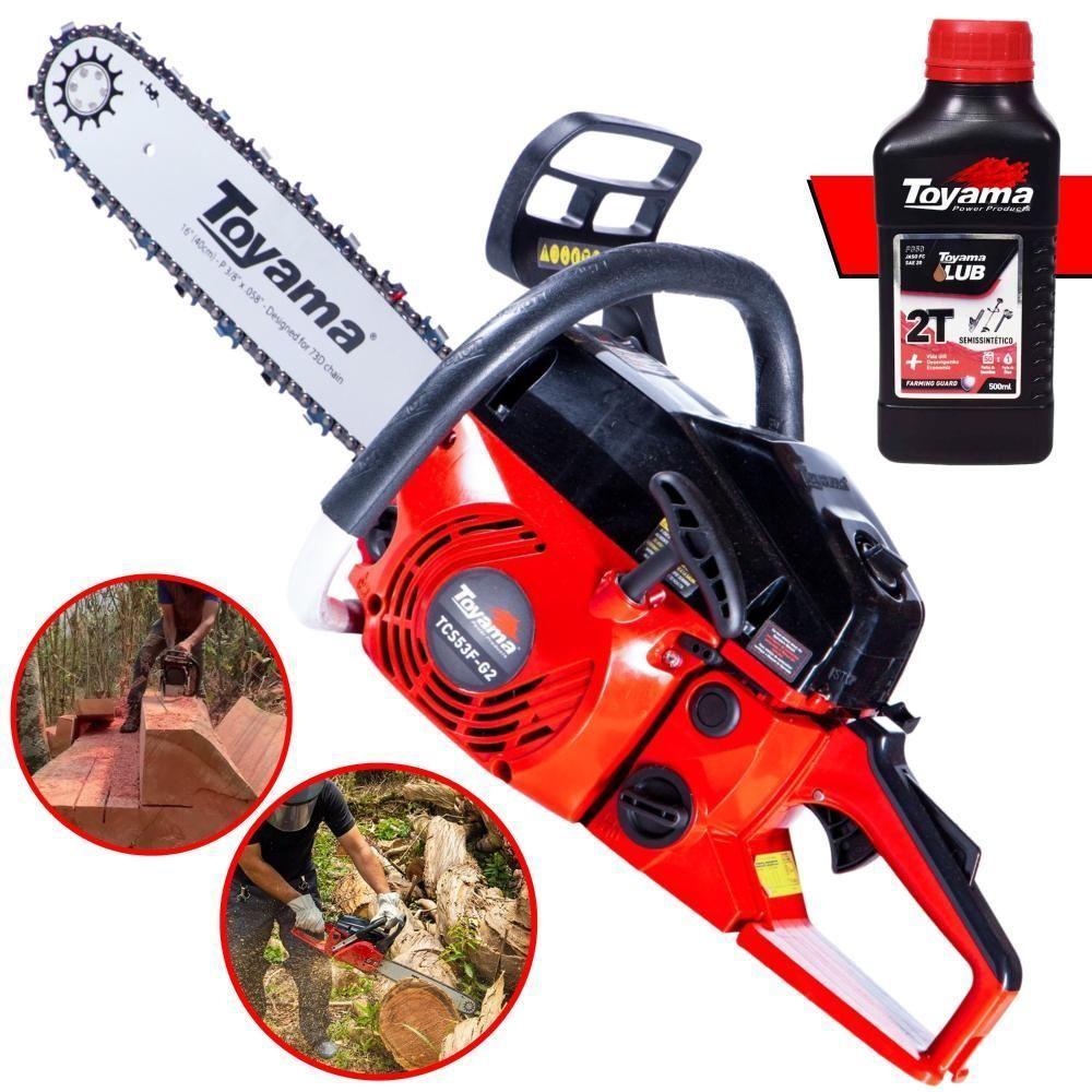 Motor Serra Motosserra Toyama Tcs53f-g2 49cc 2,8hp + óleo 2t - 2