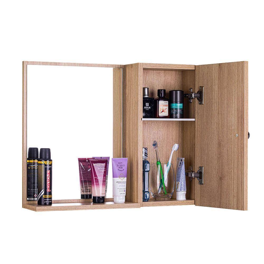 Espelho para Banheiro com Armário Carvalho - 4