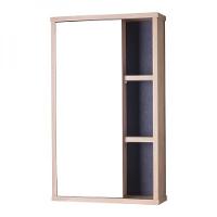 Espelho para Banheiro com Armário Carvalho e Grafite 69x42cm - 3