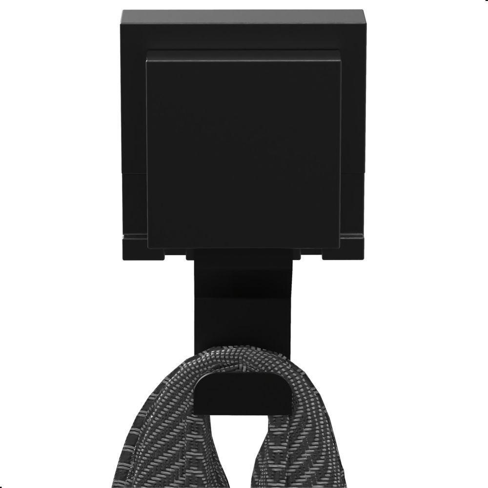 Kit 2 Cabide De Parede Gancho Com Ventosa Preto Max - 4