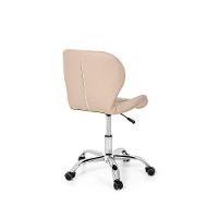 Cadeira Escritório Slim Vegas Base Giratória Estofada Nude - 5