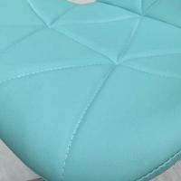 Cadeira Escritório Slim Vegas Base Giratória Estofada Ciano