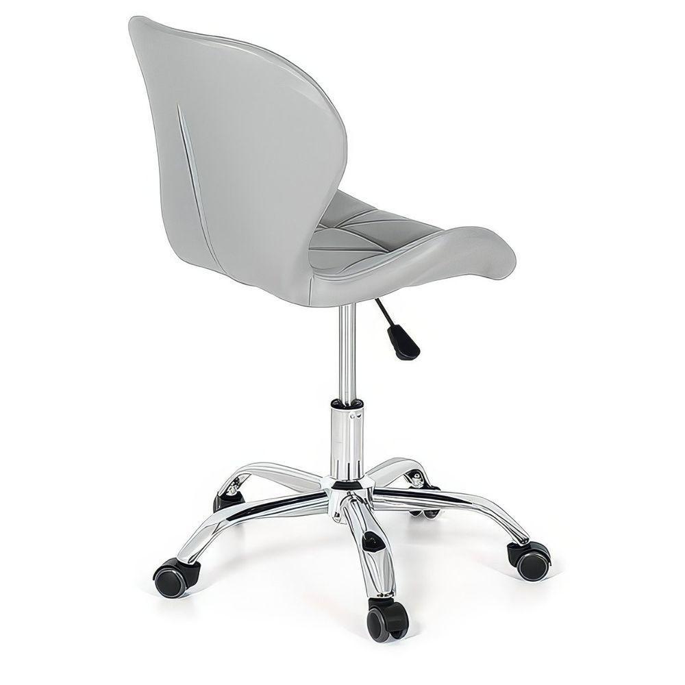 Cadeira Escritório Slim Vegas Base Giratória Estofada Cinza - 3