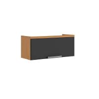 Armário Aéreo De Cozinha Itatiaia 1 Porta Grafite New Porto - 1