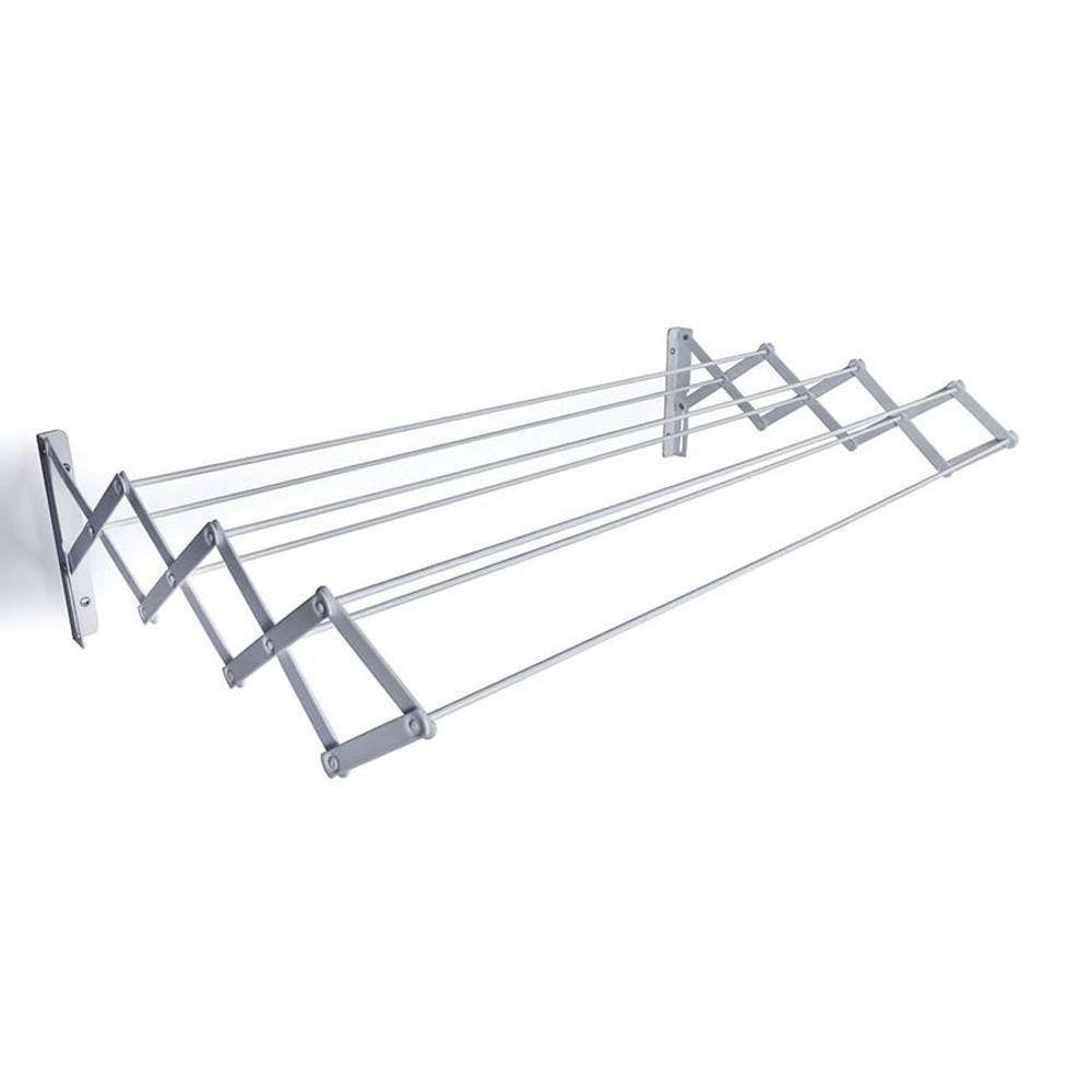 Varal Sanfonado Em Aço No Tamanho De 80cm Na Branco - 1