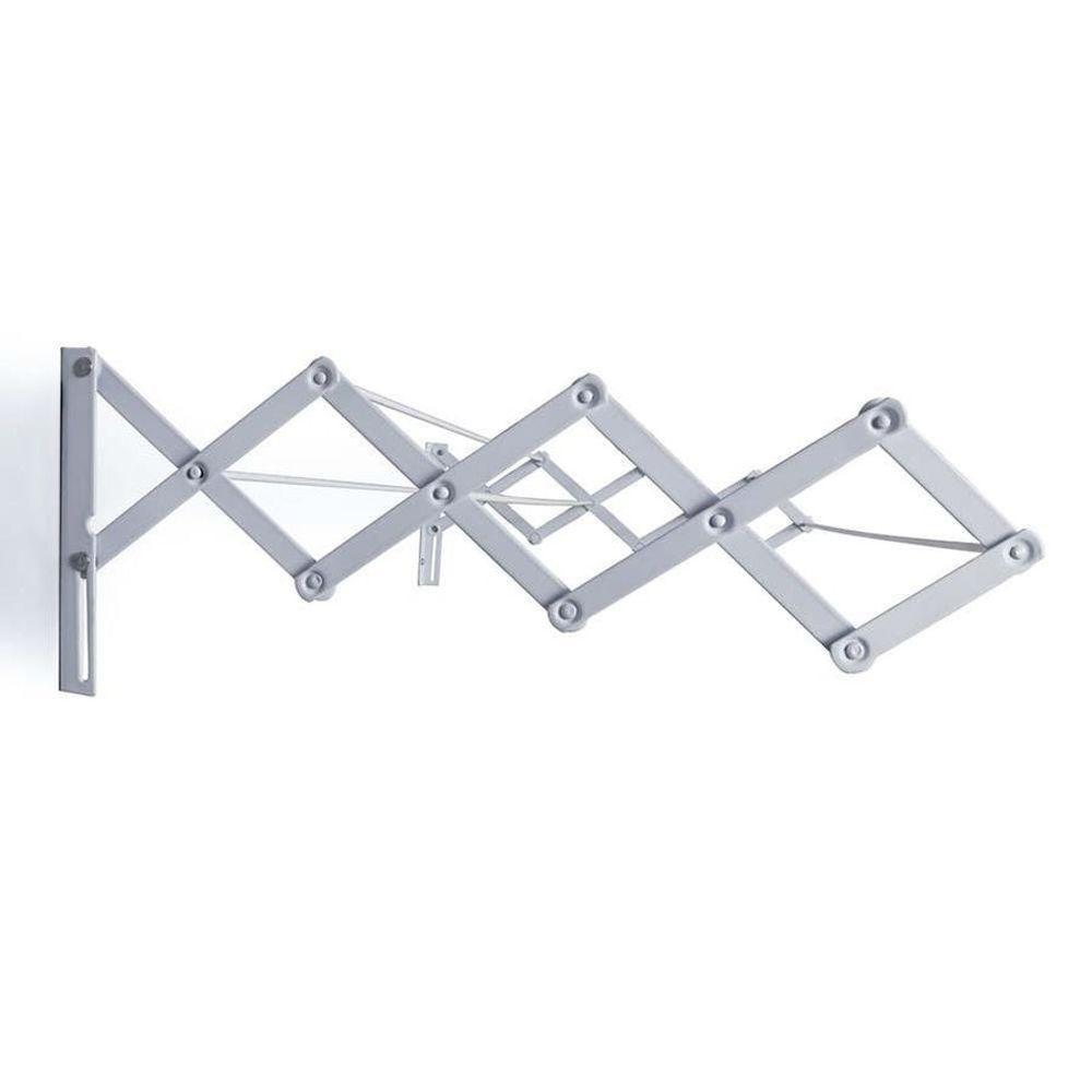 Varal Sanfonado Em Aço No Tamanho De 80cm Na Branco - 3