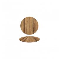 Tampo Em Mdf Redondo 100cm - Nogueira Marrom - 1