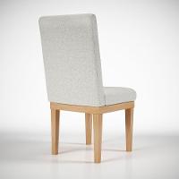 Cadeira Reforçada Mesa De Jantar Luxo Linho ? Linho Bege - 3