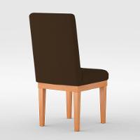 Cadeira Estofada Para Mesa De Jantar marrom - 3