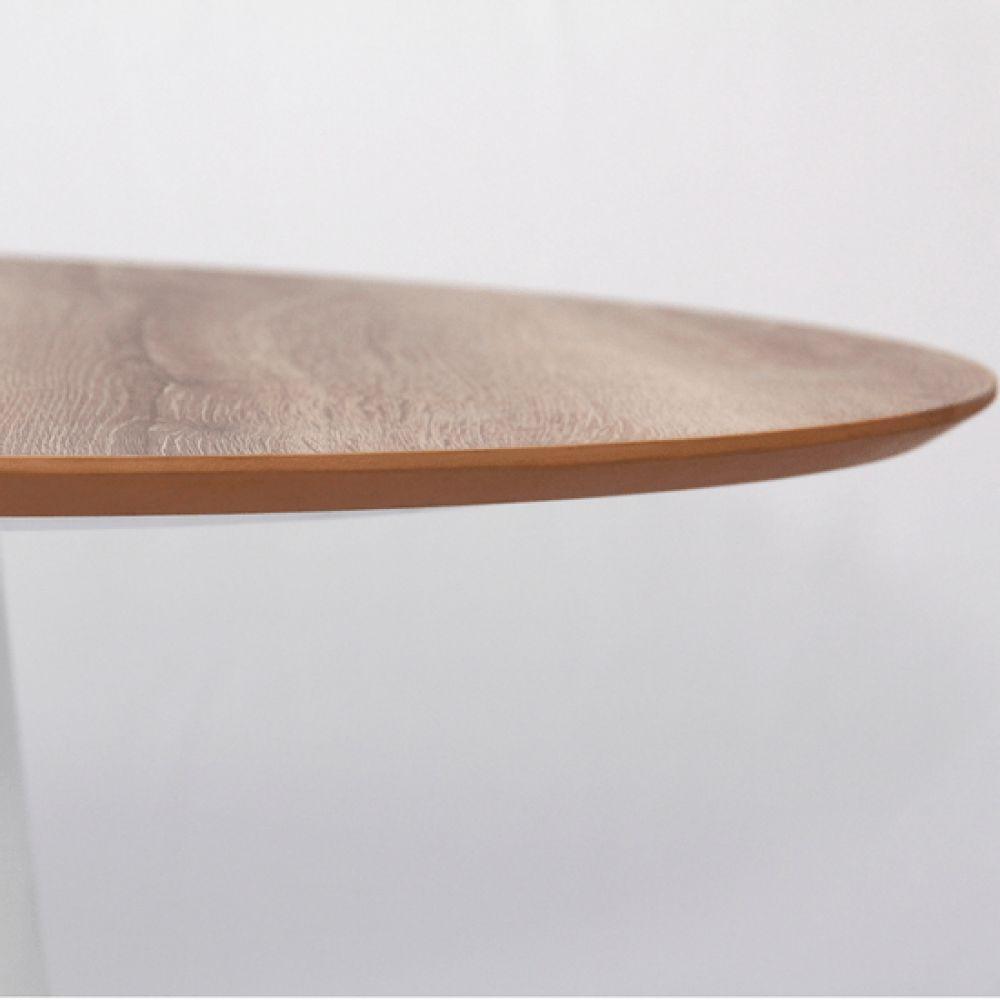 Mesa De Jantar Cone 80 Cm Mezzo Castani Cor Branco - 2