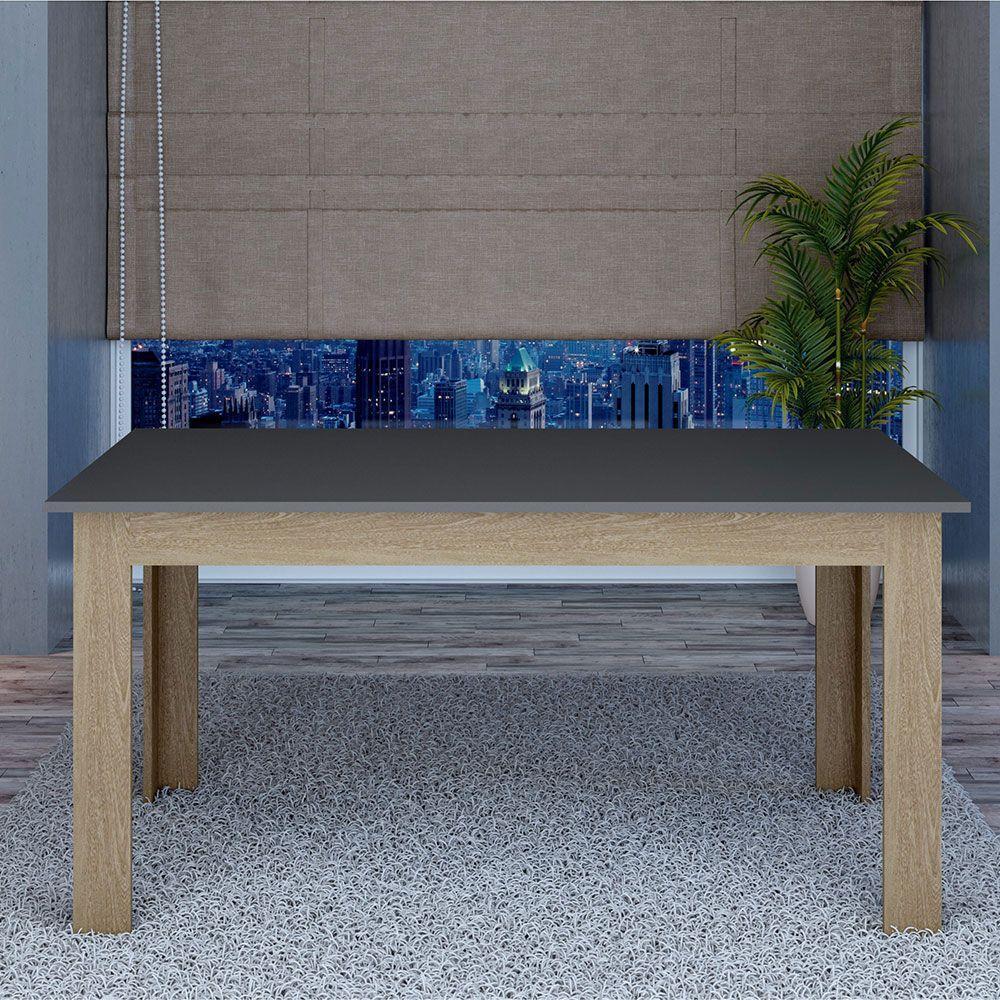 Mesa de Jantar Retangular Olívia 04 Lugares Grafite - 3