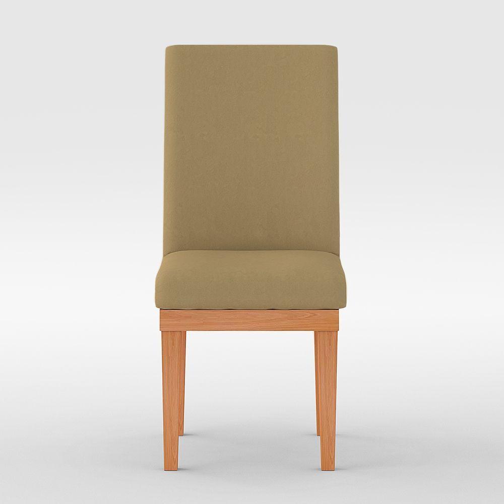 Kit 6 Cadeiras Estofadas Para Mesa De Jantar capuccino - 4