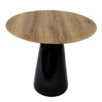 Mesa De Jantar Cone 80 Cm Mezzo Castani Cor Preto