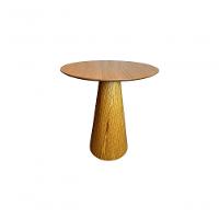 Mesa De Jantar Cone 70 Cm Base Madeira Freijó Tampo Freijó Cor Marrom - 1