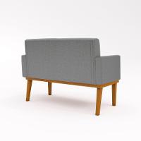 Sofá Namoradeira Reforçada 2 Lugares Grafite - 3