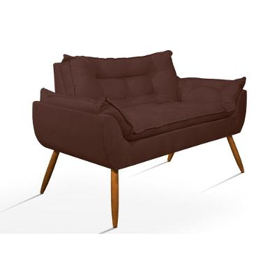 Poltrona Luxo Namoradeira Sala Quarto - Marrom