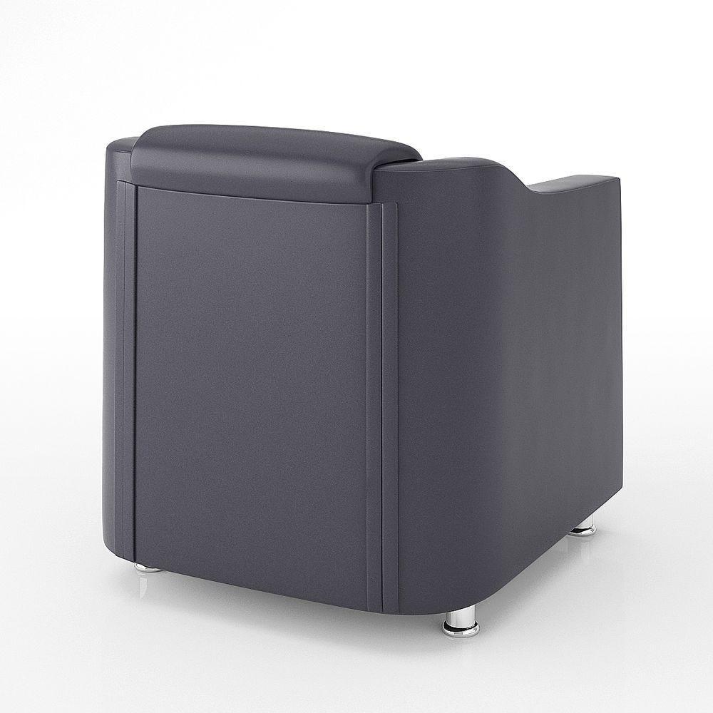 Kit Sofá Namoradeira Reforçada + 02 Poltronas Cinza - 3