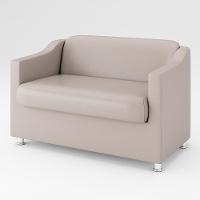 Kit Sofá Namoradeira Reforçada + 02 Poltronas Bege - 9