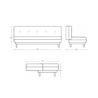 Sofá Cama Reclinável Com 2 Almofadas Inclusas Multimóveis Cr45238 Marrom Marrom - 3