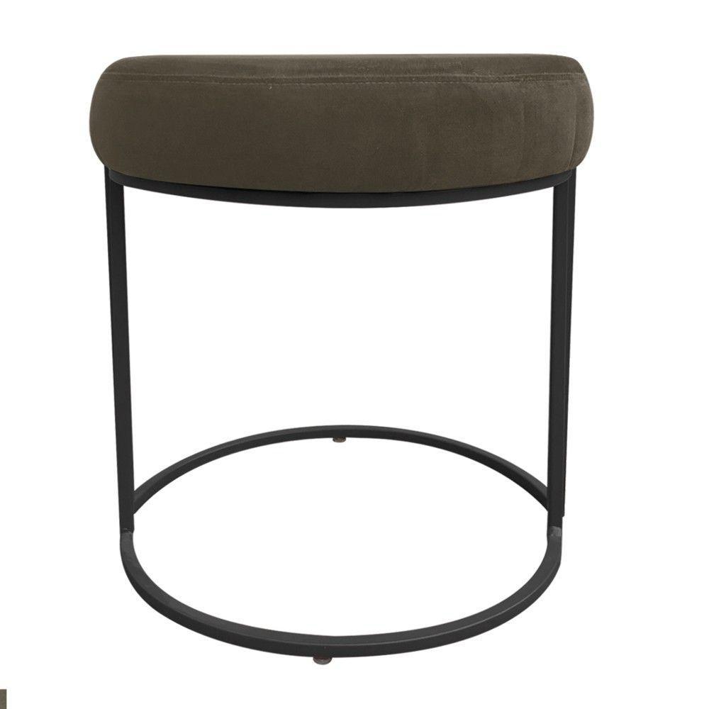 Kit 02 Puff Love Suede Base Preto Marrom Rato - 8