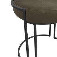 Kit 02 Puff Love Suede Base Preto Marrom Rato