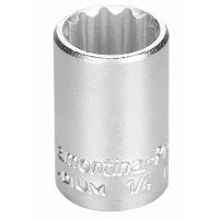 Soquete Estriado Em Aço Cromo Vanádio 11 Mm - Encaixe 1/4" Tramontina Pro Tramontina - 1