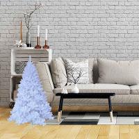 Árvore De Natal Pinheiro Suíço Branco Luxo 346 Galhos 1,50m - 2