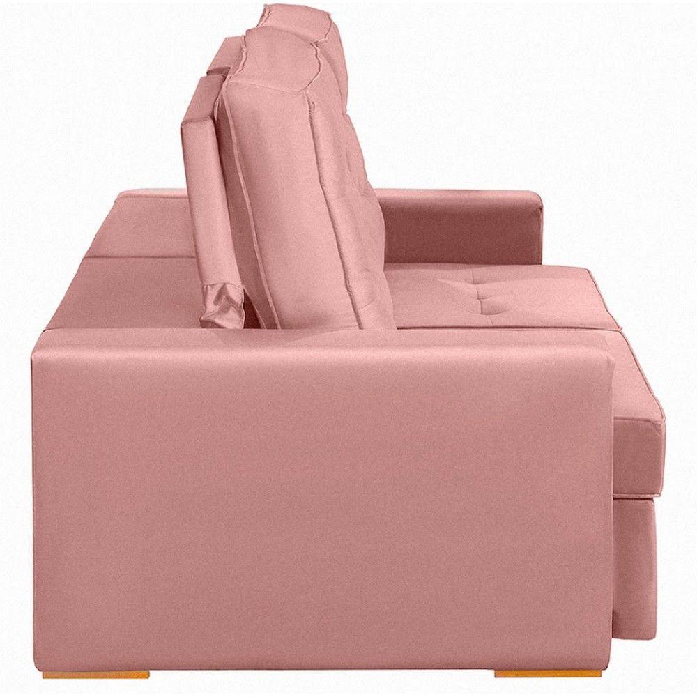 Sofá Modular 5 Lugares 2.50M Retrátil E Reclinável Rose - 3