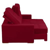 Sofá Modular 5 Lugares 2.50M Retrátil E Reclinável Vermelho - 5