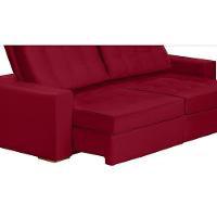 Sofá Modular 5 Lugares 2.50M Retrátil E Reclinável Vermelho - 6