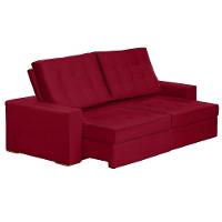 Sofá Modular 5 Lugares 2.50M Retrátil E Reclinável Vermelho - 7