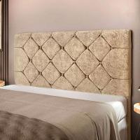 Cabeceira Gabriela 1,95m Para Cama Box King Size Bege - 2