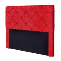 Cabeceira Gabriela 1,95m Para Cama Box King Size Vermelha - 1