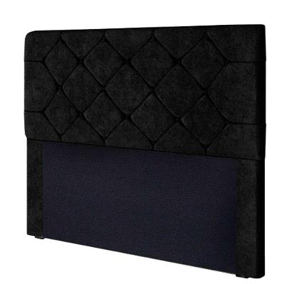 Cabeceira Gabriela 1,60 M Para Cama Box Queen Preto