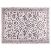 Tapete Sala/Quarto Funcional Medalhão 1,00 X 1,50  Titulo Cinza-51 - 5