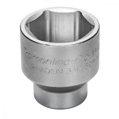 Soquete Sextavado Em Aço Cromo Vanadio 19 Mm - Encaixe 3/4"