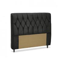 Cabeceira Casal Estofada Istambul Mônaco Com Capitonê Suedepreto - 3