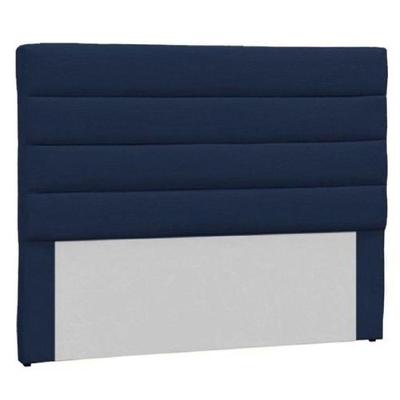 Cabeceira Queen Estofada Berlim Suede Azul Marinho -m&f Decor