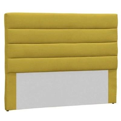 Cabeceira Solteiro Estofada Berlim Suede Amarelo