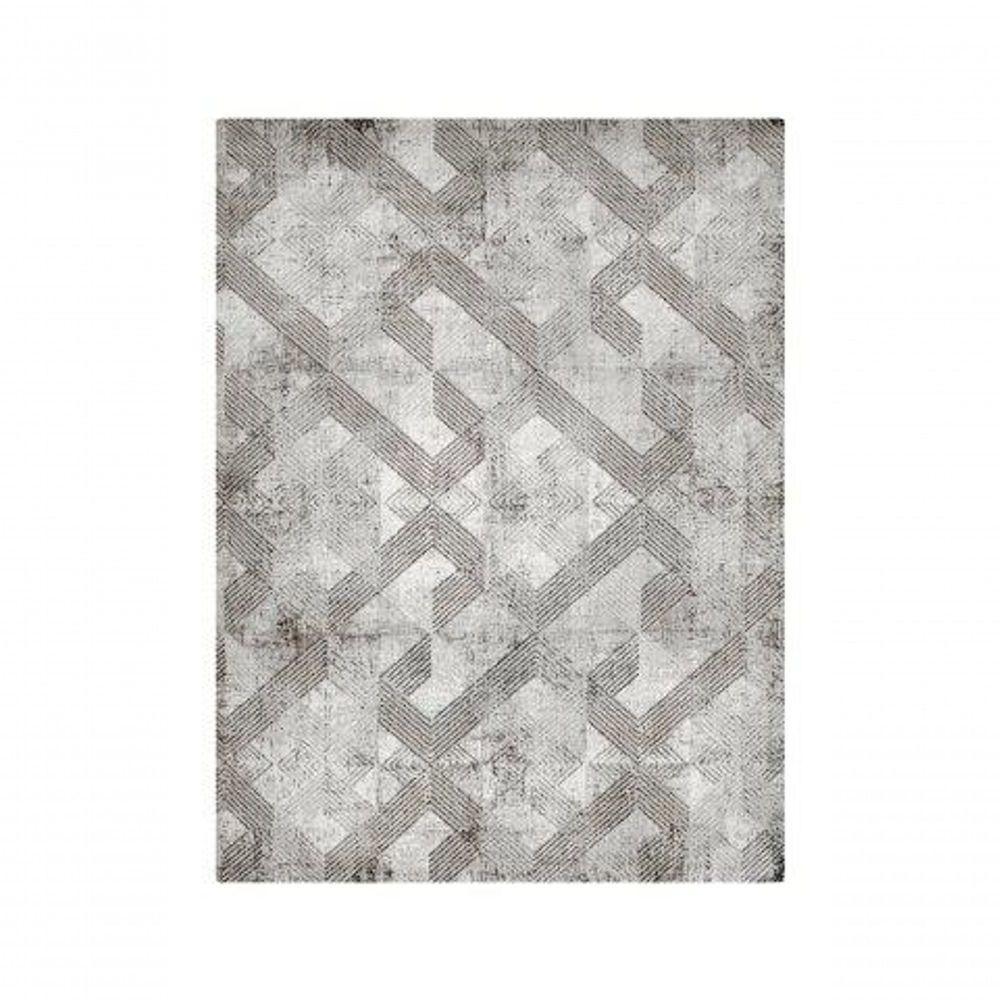 Tapete Turco Sala Istambul 01 - 140 X 200Cm Bege E Cinza - 7