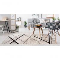 Tapete Para Sala Belga Liege 5 Bege-cinza 1,40x2,00m - Edantex - 1